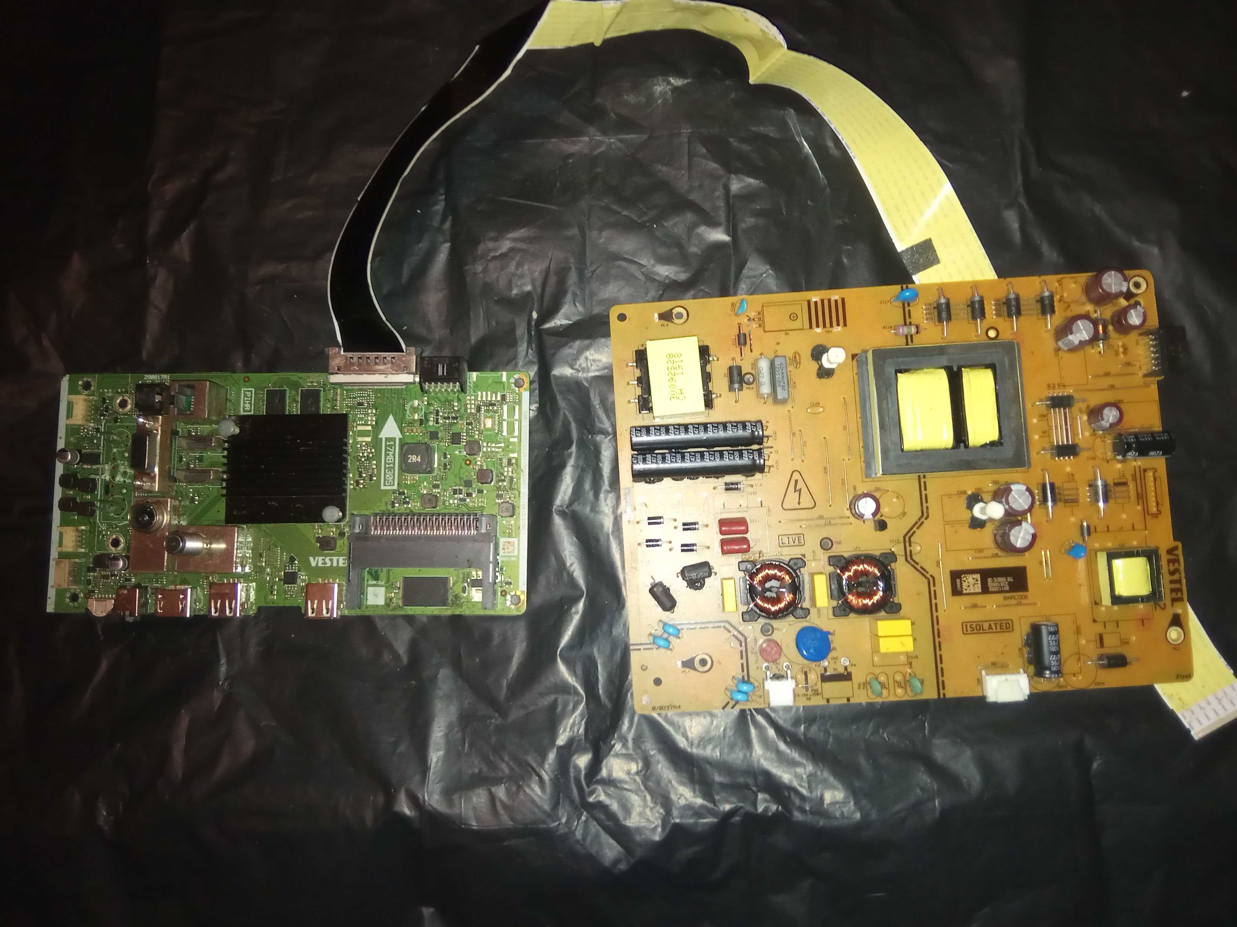 Плата main Vestel 17MB130S, 040119R1A, wifi 7WFM07 4KToshiba 43V5863DG