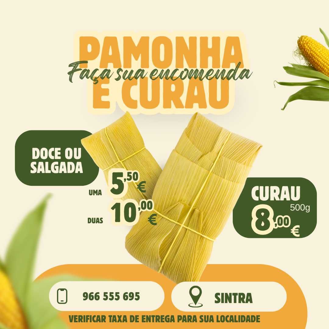 Pamonha e curau (Por encomenda)