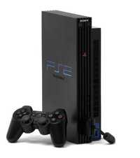 Consola PlayStation 2 (PS2) com jogos e acessórios