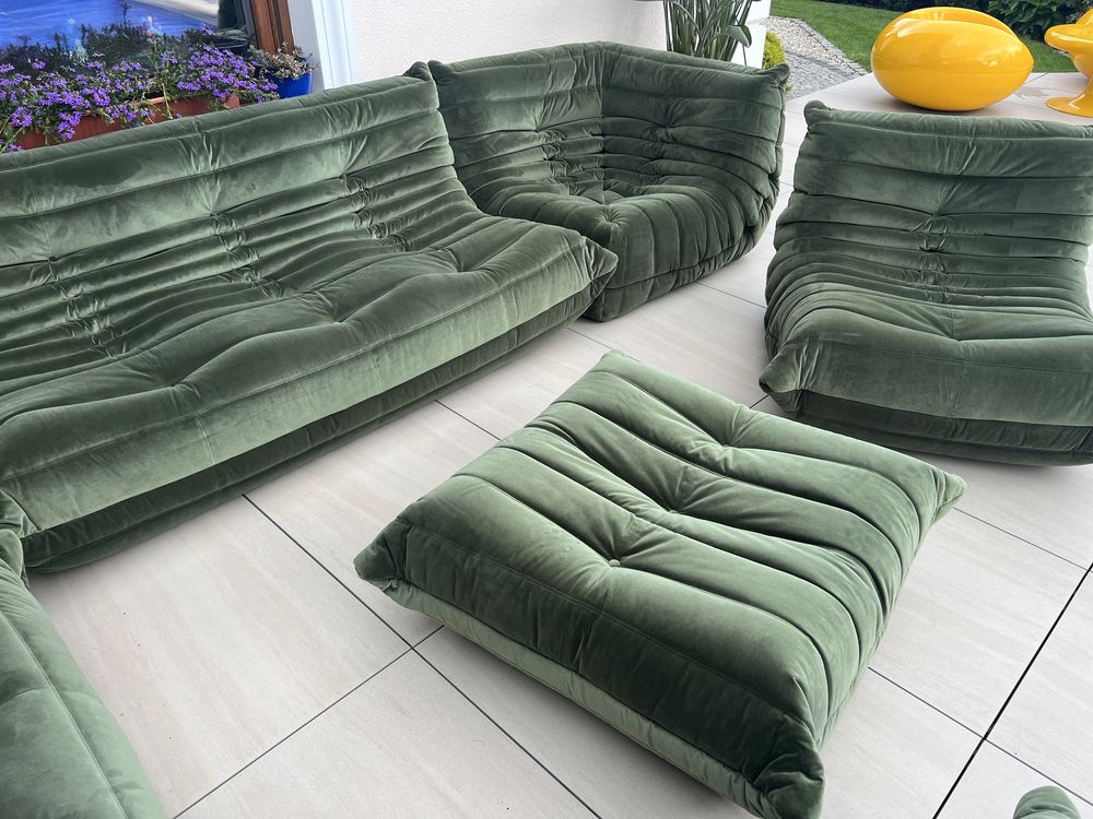 Designerski zestaw Togo design sofa 3,2,1 plus narożnik