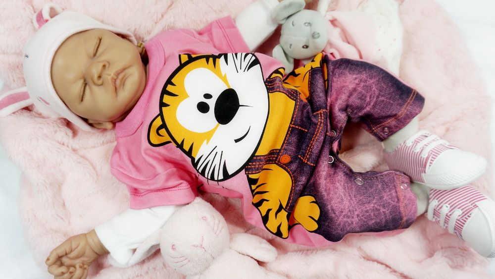 74 cm -RAMPERS Kombinezon TYGRYSEK - unikat body Spodnie