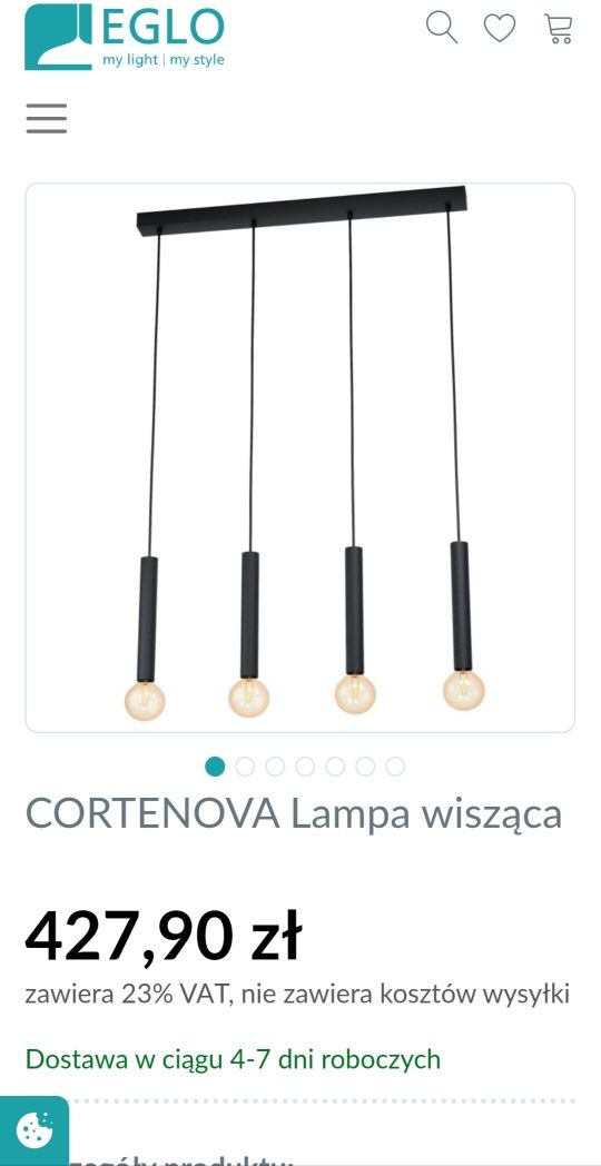 Lampa wisząca eglo