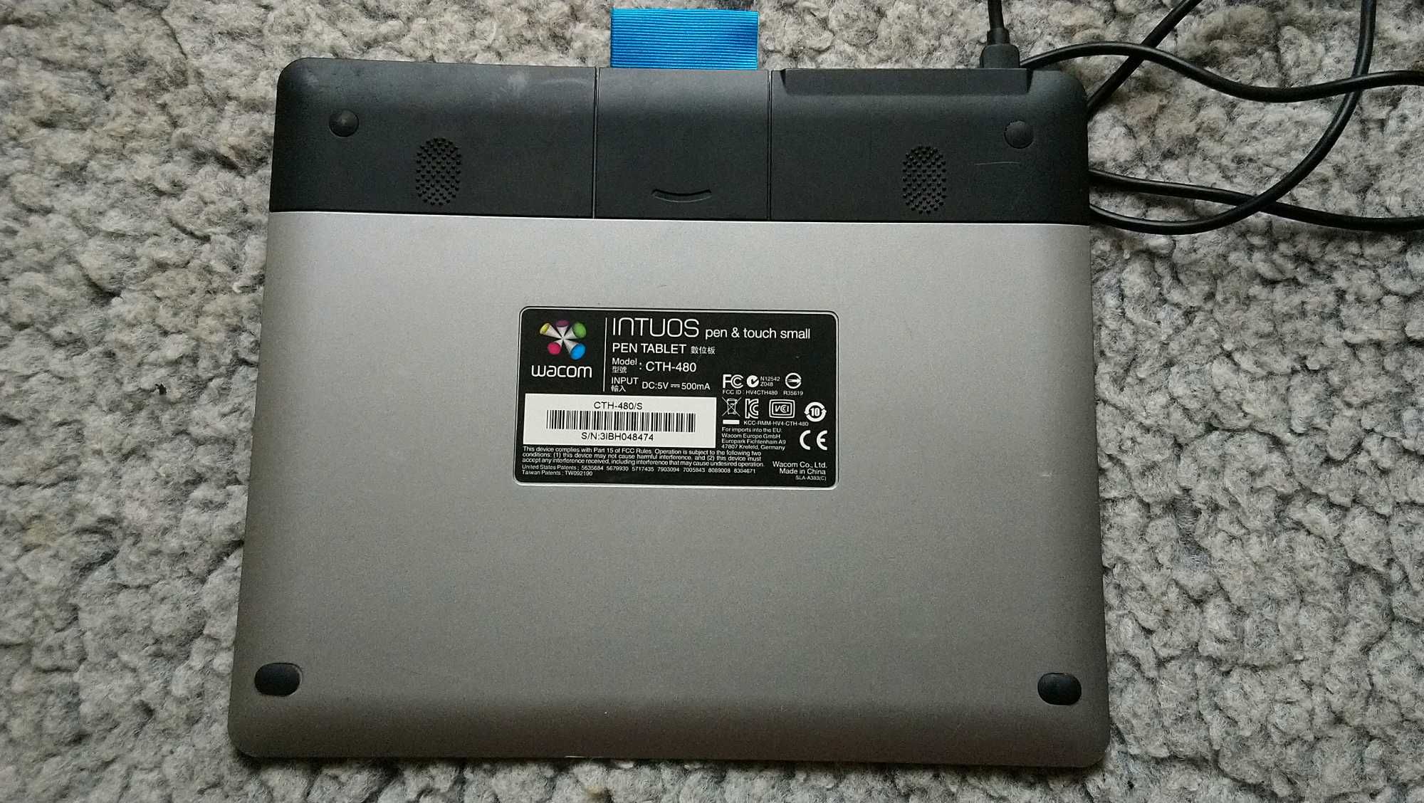 Tablet Smail graficzny Wacom INTUOS CTH-480 bez pióra