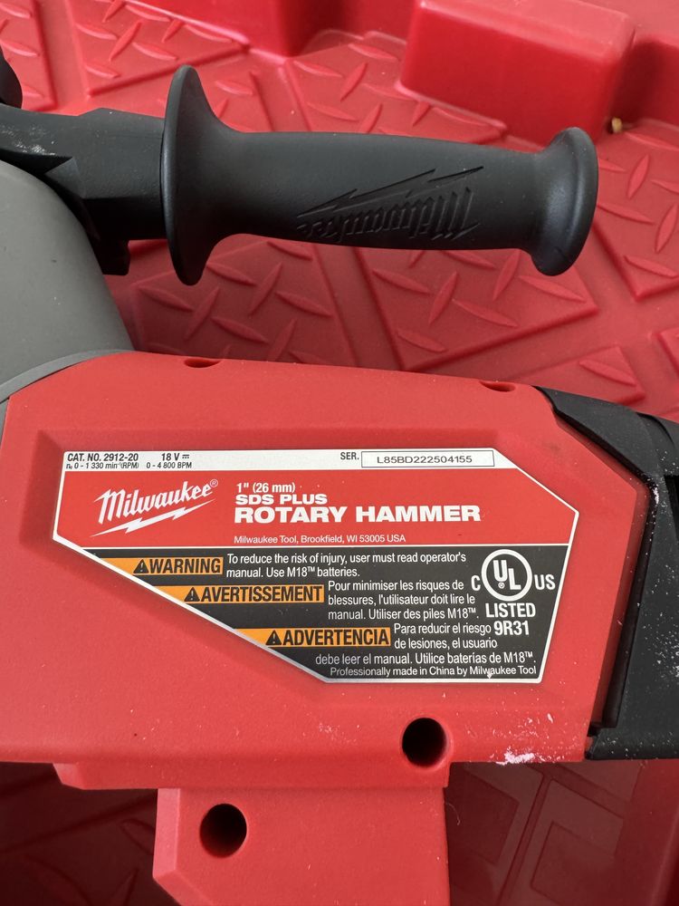Перфоратор milwaukee 2912-20