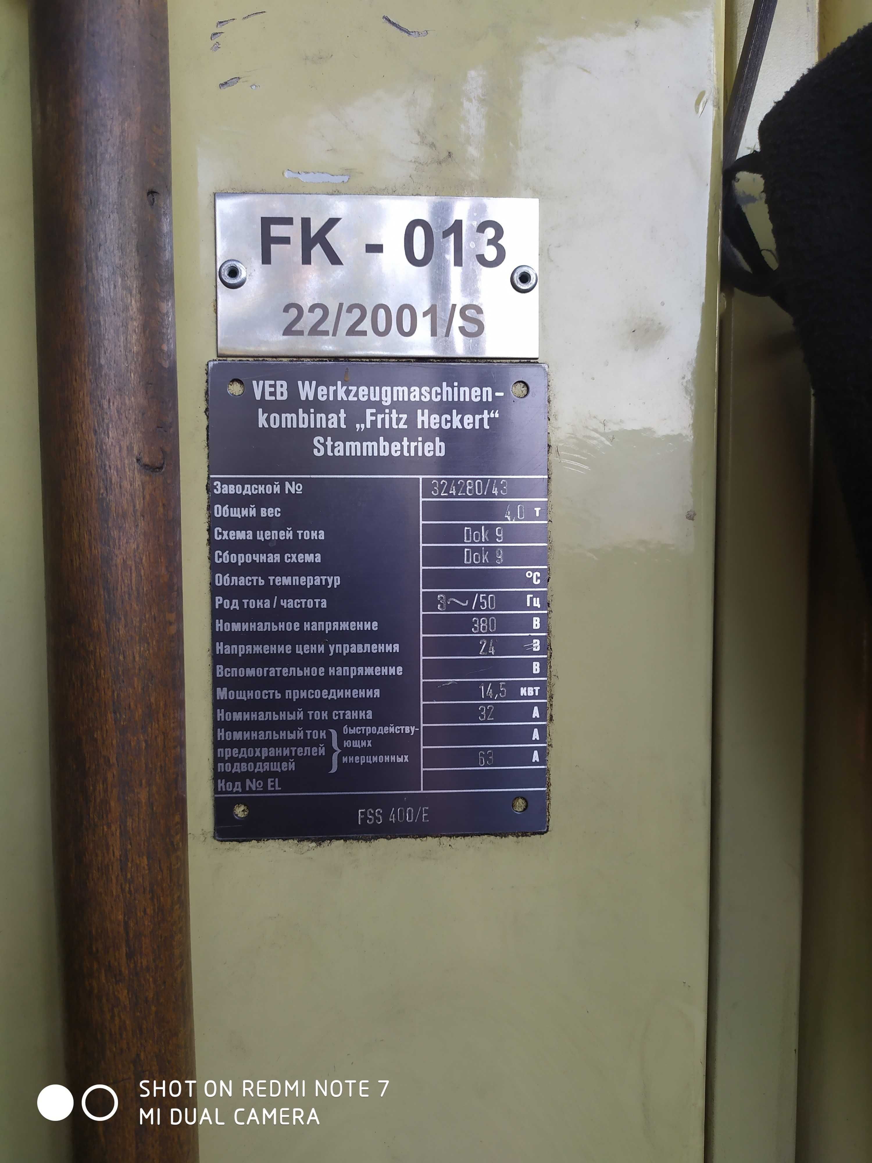 Frezarka pionowa F400 HECKERT