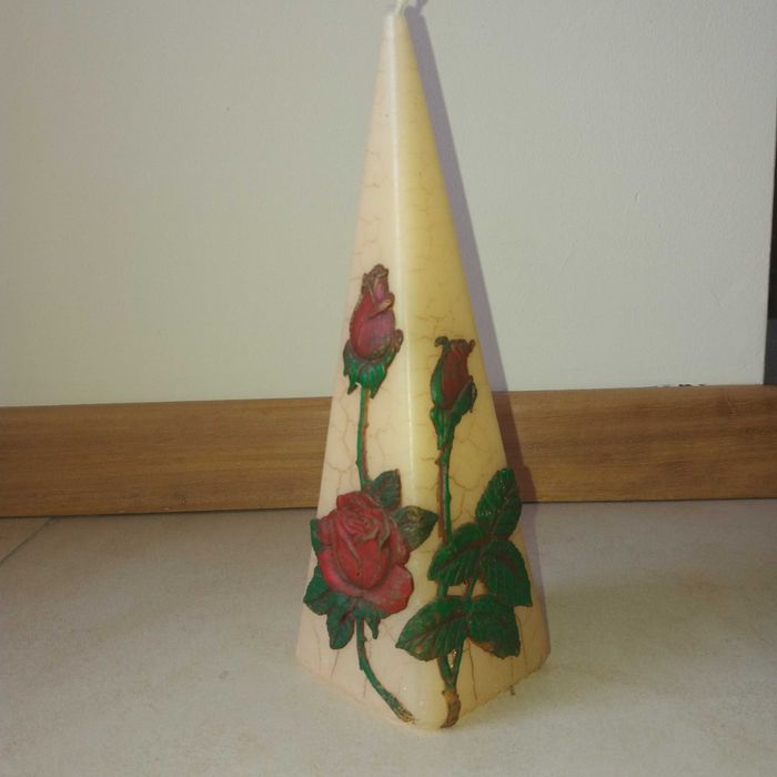 Świeca ozdobna dekoracyjna 2 sztuki