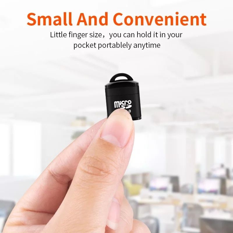 Leitor USB de cartões de memória micro SD novo com portes incluídos