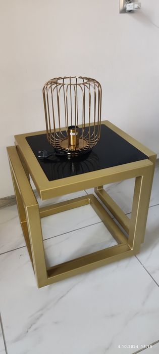 Stolik zloto - czarny + gratis
