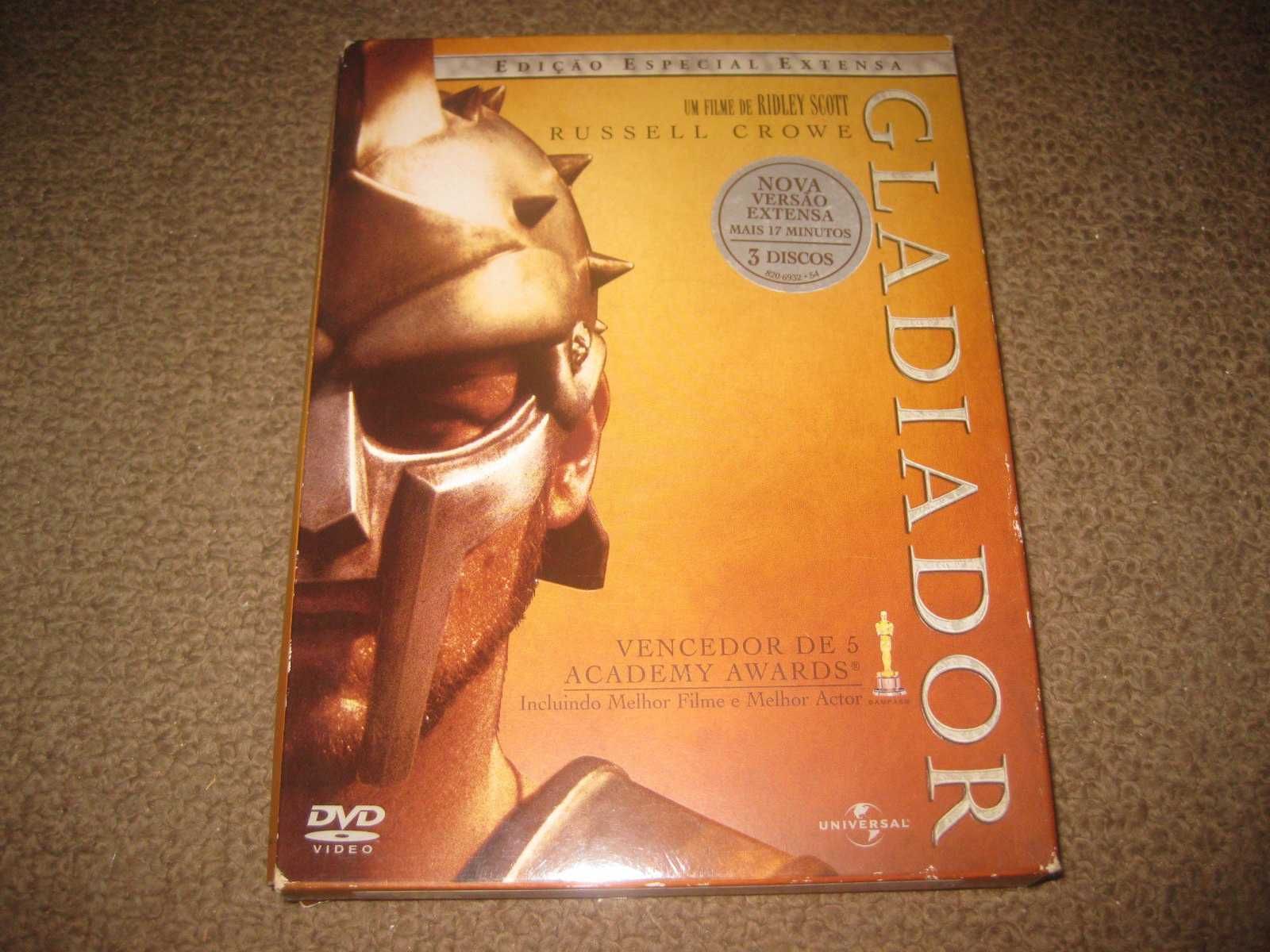 "Gladiador" com Russell Crowe/Edição Especial em Digipack com 3 DVDs