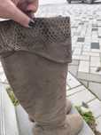 Botas beges camurça