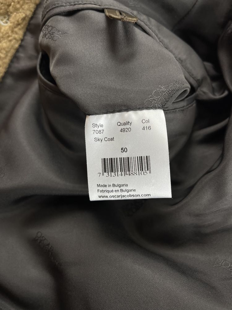 Oscar jacobson sky teddy coat чоловіче пальто оригінал
