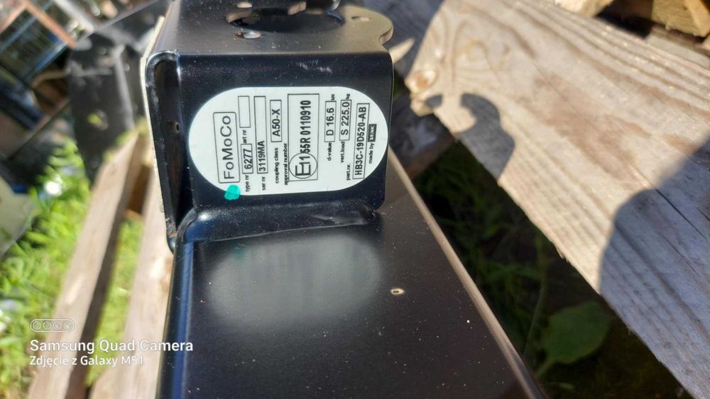 Oryginalny hak holowniczy Ford Ranger V generacji 2019r.