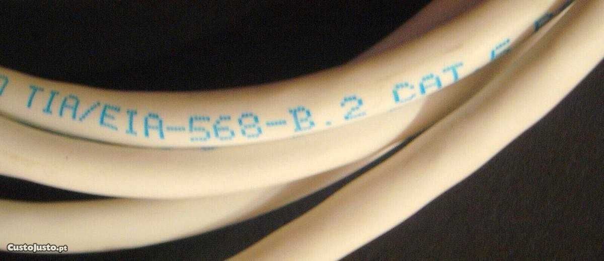 CAT 5 Ethernet Patch Cable 24AWG UTP TIA/EIA 2835 white 4ft