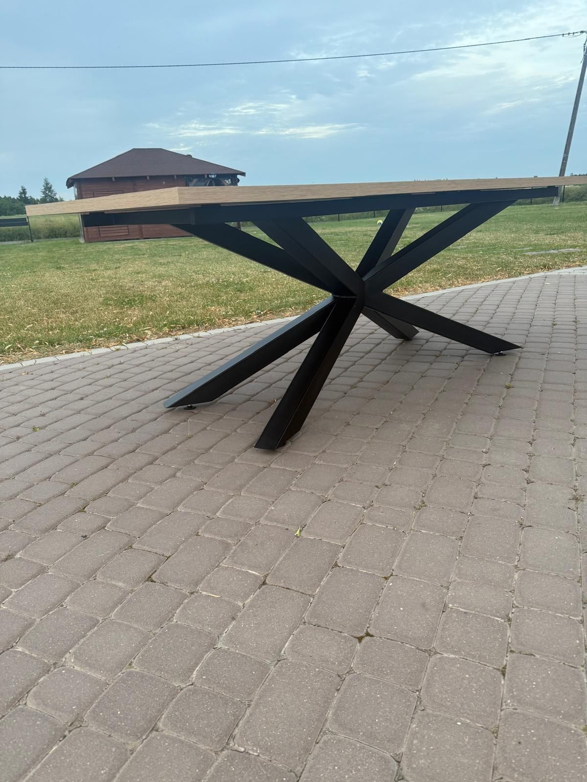 Stół pająk, podstawa stołu, dąb, rozkładany