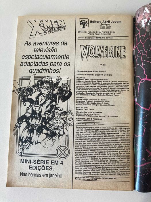 Wolverine Nº35 (1995) Segredos Revelados - HQ Banda desenhada PT/BR