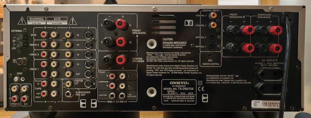 Sprzedam amplituner Onkyo + kolumny Wharfedale Diamond 9.4