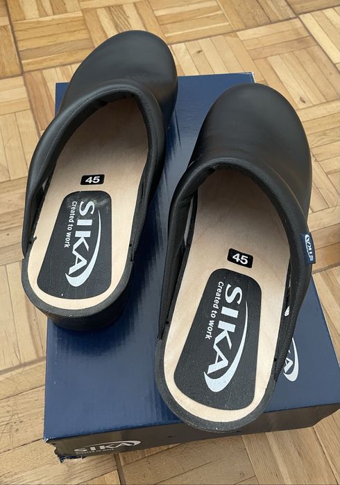 SIKA 148 Traditional- klasyczne drewniaki robocze skórzane -rozmiar 45