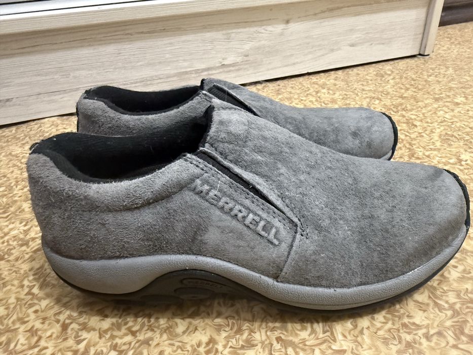 Merrell Jungle Moc (36) туфлі кросівки шкіра сірого кольору  сірі