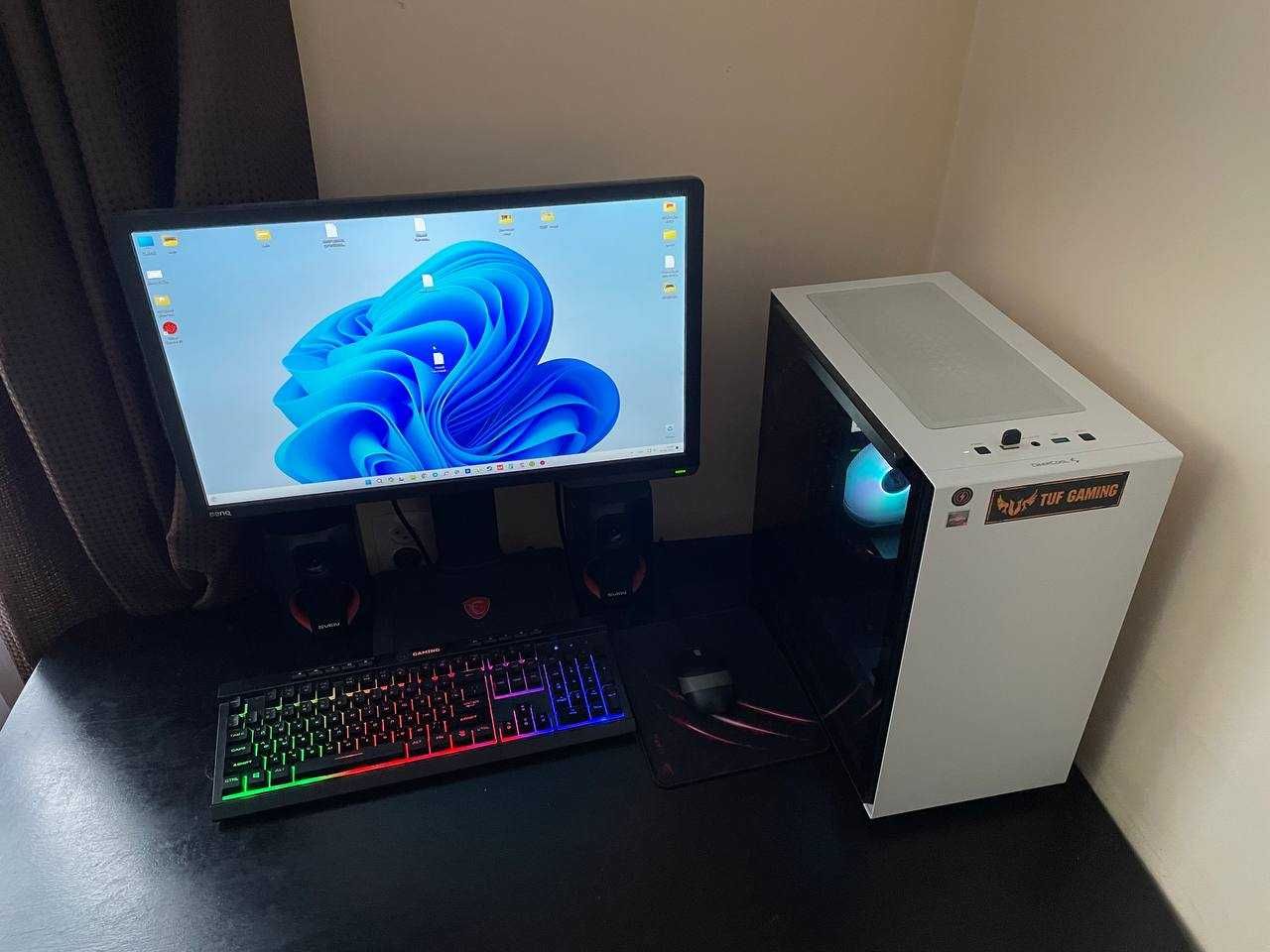 Ігровий ПК з монітором Ryzen 5, GTX 1660 6GB, DDR4 16Gb 3200, SSDM.2