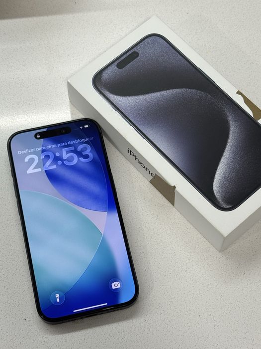 Iphone 15 Pro 128GB Azul Titânio em bom estado Original