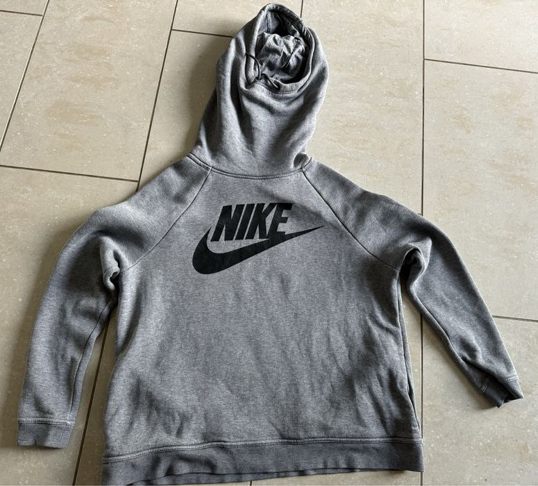 Nike bluza damska, kaptur r. L kangurka swoosh, extra stan  oversize