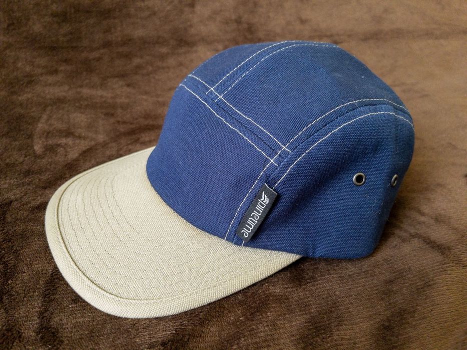 Pinetime; czapka z daszkiem, granatowo-beżowa (dwukolorowa)