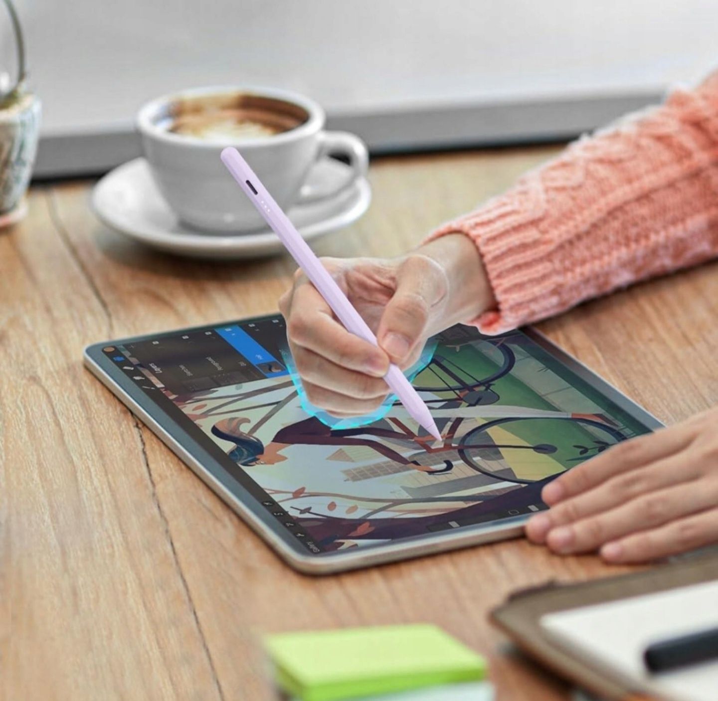 MEKO Stylus Pen do iPadów 2018–2025 FIOLETOWY