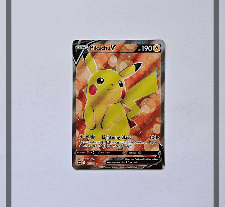 Pikachu V 157/172 BRS Pokemon ENG-NM
