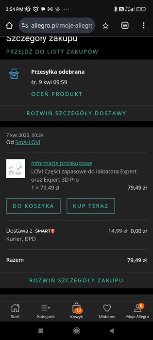 Laktator Lovi Expert - nowe części zamienne