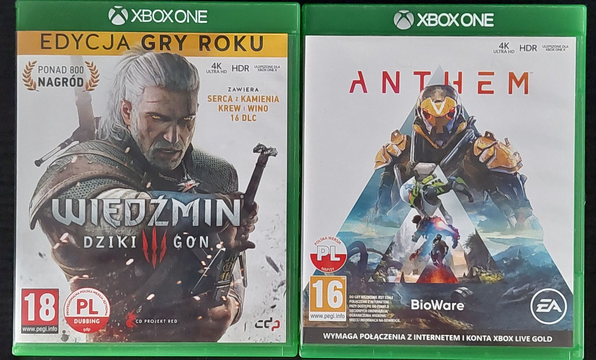Konsola Xbox One S 1TB plus dwie gry Wiedźmin z dodatkami