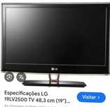 TV LG led 19". 48cm 100 MHz.
