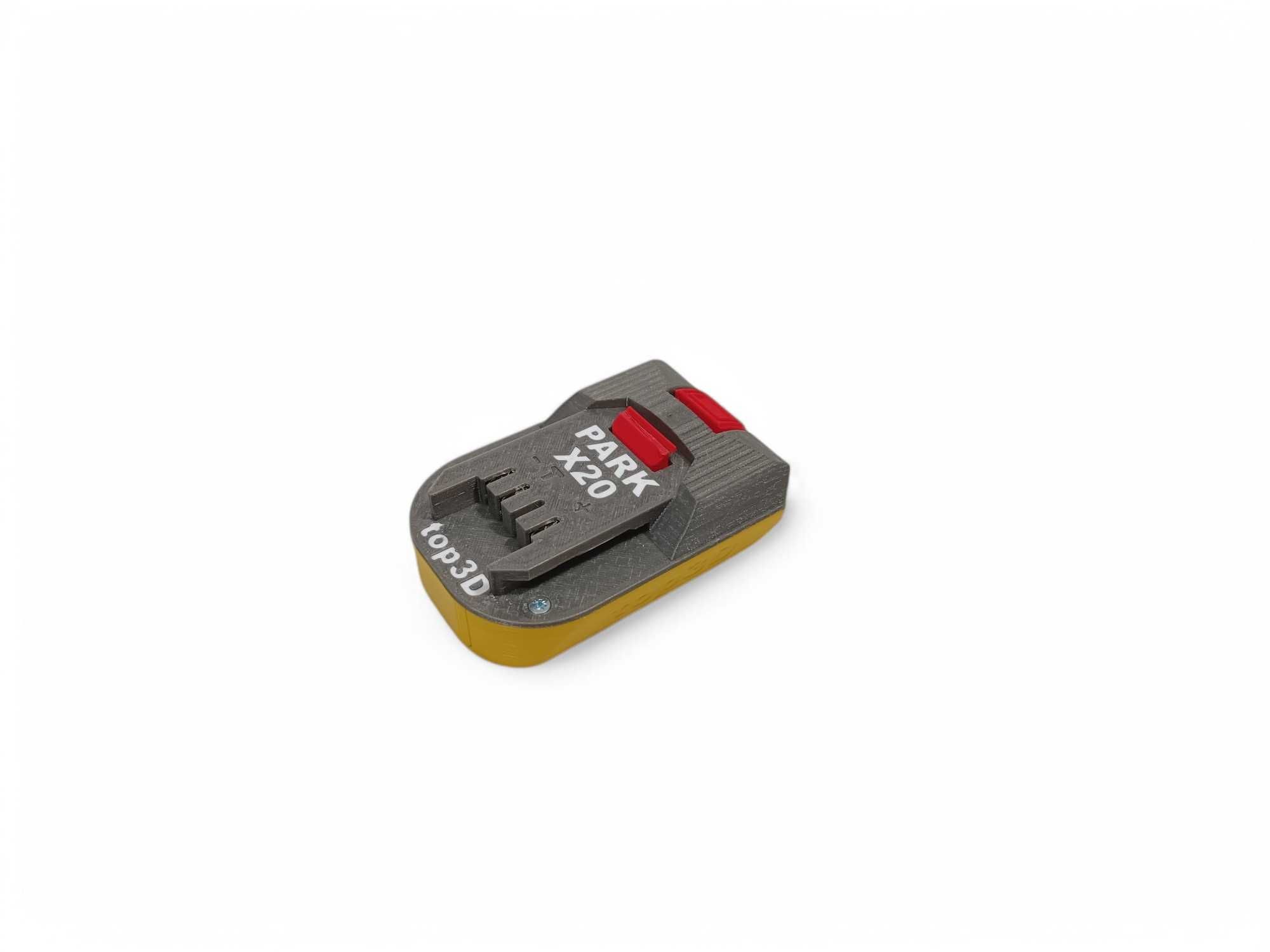 Adapter przejściówka narzędzi Parkside X20 na baterie Dewalt XR18