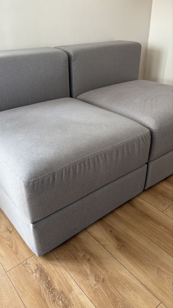 Sofa modułowa ze schowkiem Jattebo 2 szt Ikea szara jak nowa!