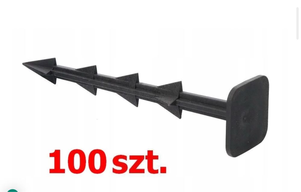 Kołki mocujące szpilki kotwy agrowłokniny folii Biovita 150mm 100 szt.