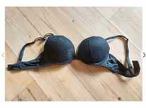 biustonosz koronkowy koronka H&M podwójny push up super push up