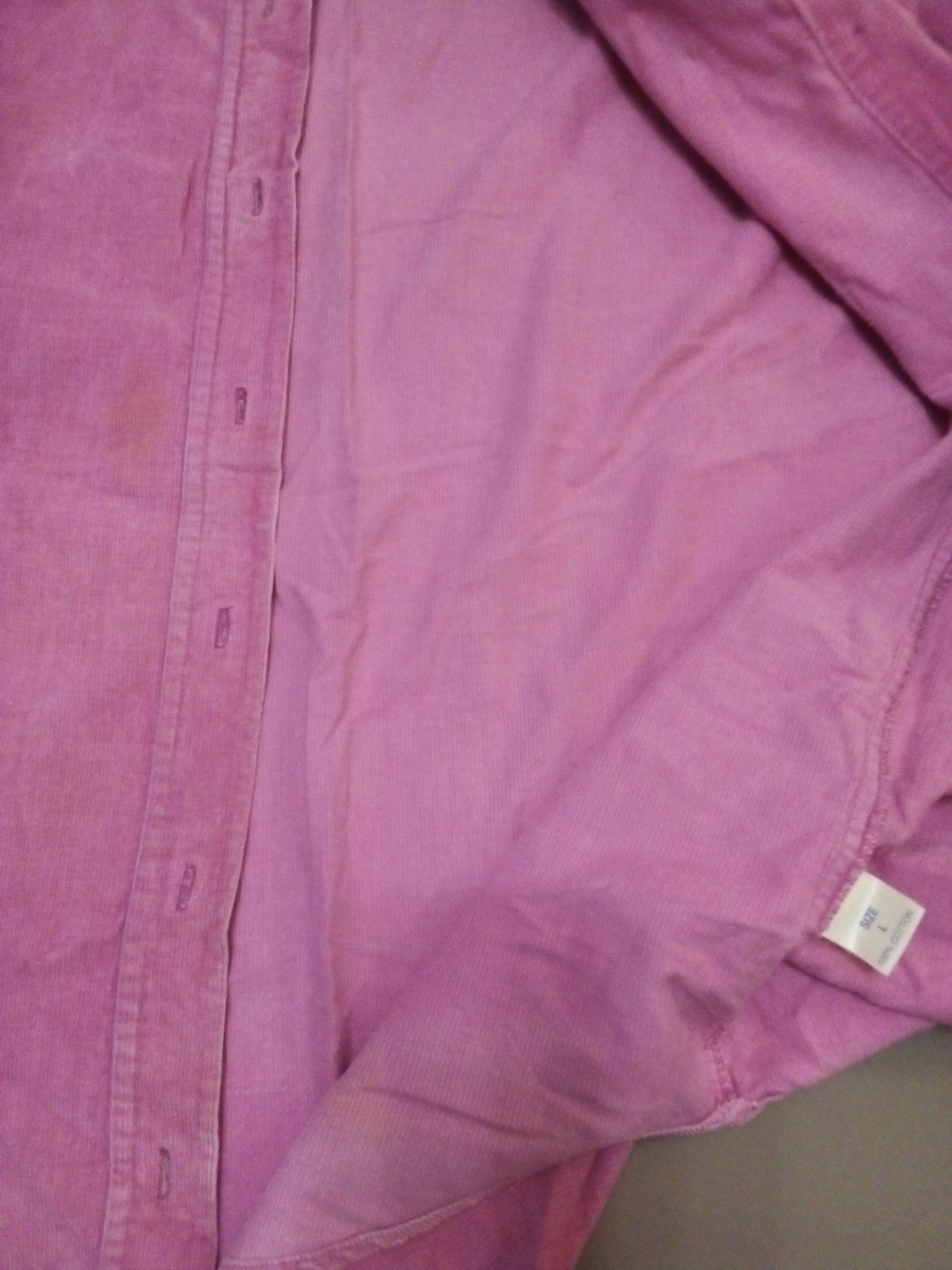 Микро вельветовая женская рубашка размер48