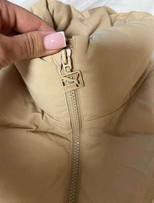 пуховик пуффер бежевий зимовий Puma