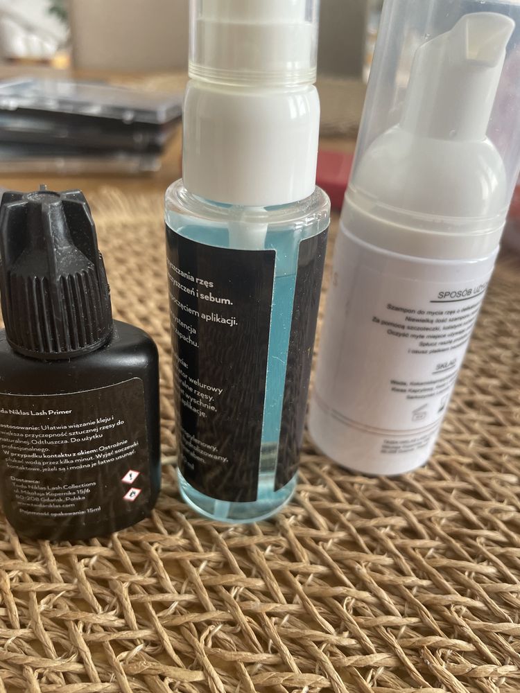 Zestaw taida niklas primer cleaner szampon rzesy C0,085mix7-13+gratisy