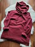 Bordowa oversize bluza