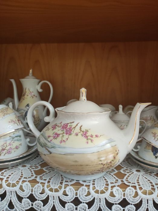 Serviço de chá e café em porcelana