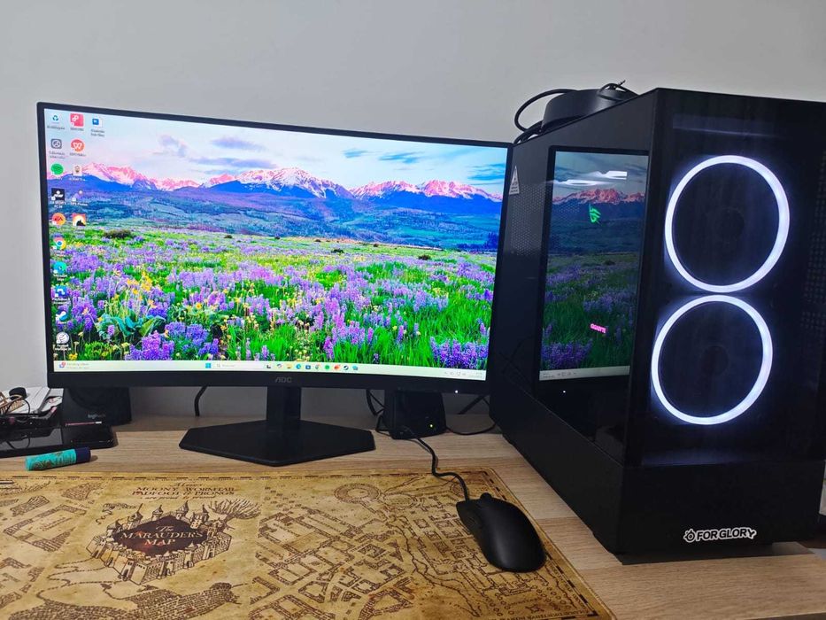 Super PC Gaming + Monitor AOC 244Hz como novos!