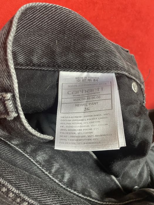 Carhartt WIP Newel Pant 26 — чорні джинси (оригінал)