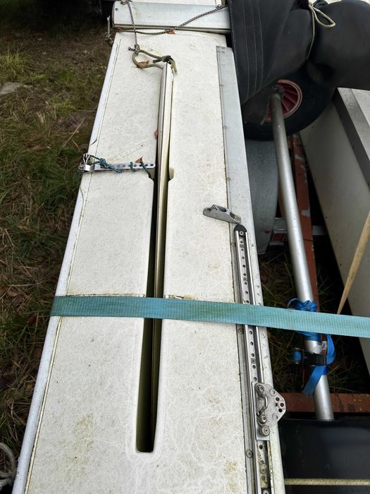 Duży 5,9m katamaran Prindle 19 USA,,+ Przyczepa + Genaker