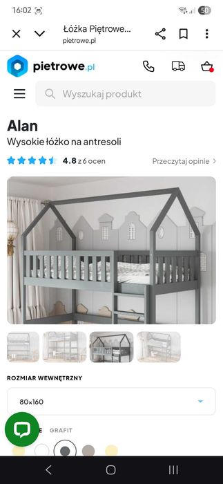 Łóżko z antresolą