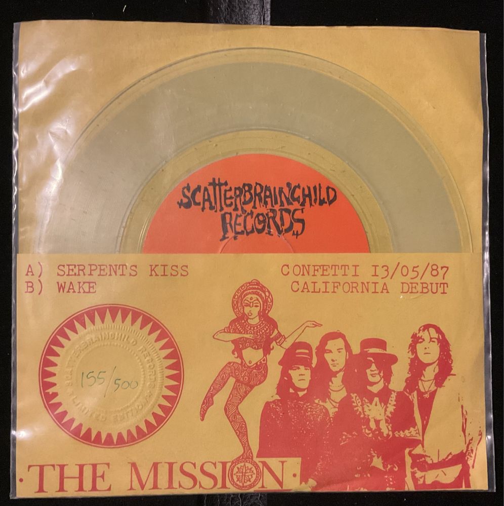 THE MISSION  CONFETTI 13/05/87  CALIFÓRNIA DEBUT vinil 7”