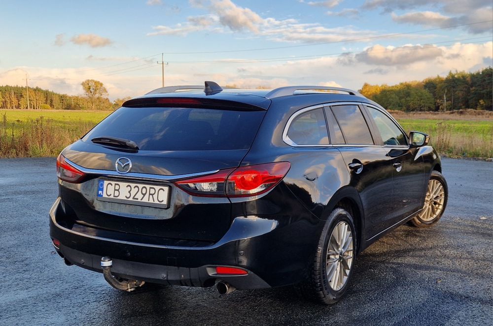 Mazda 6 GJ 2.2 175 KM Kombi Czarna Xenon Skora Zadbana