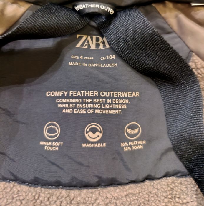 Пуховик зимовий Zara, пуховик Zara