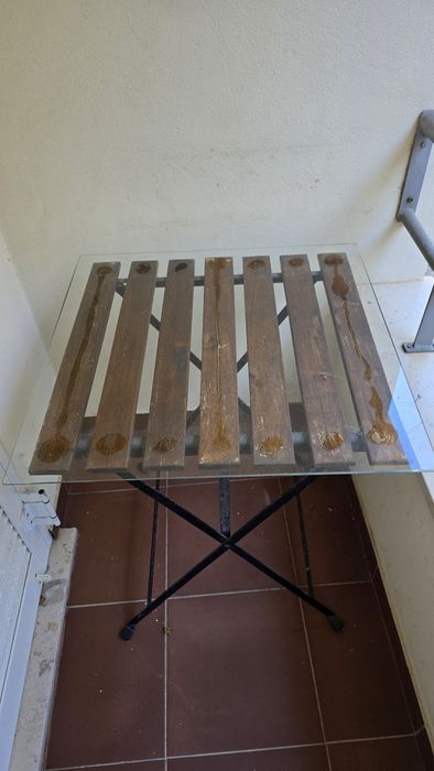 Mesa de exterior + Vidro