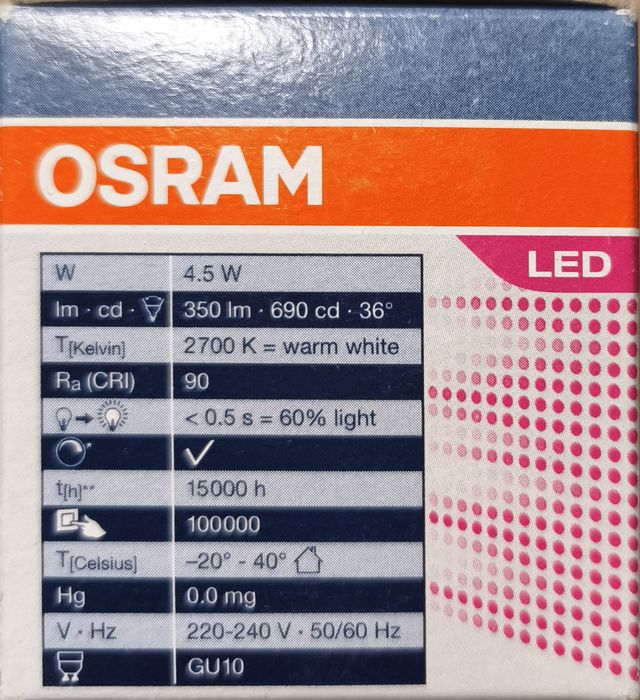 Żarówki led ciepłobiała barwa