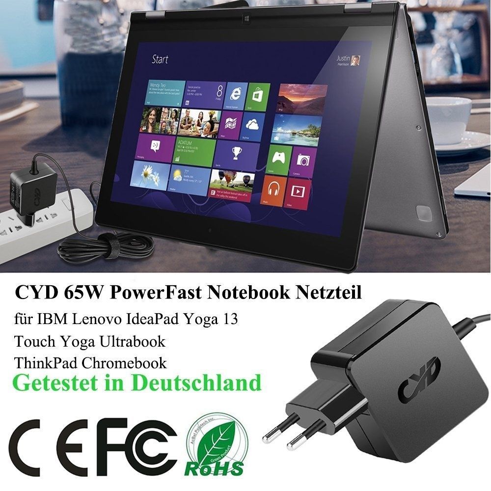 Zasilacz adapter cyd 20v powerfast do laptopa lenovo 45w 2.25a